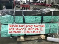 Bahan Belleville Disc Springs X22CrMoV12-1 (DIN 1.4923 ), x7CrNiAl17-7 (DIN 1.4568)