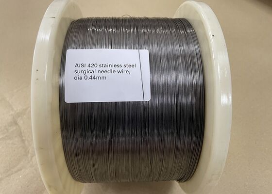 Kawat Stainless Steel Dingin Diambil Di Coil Grade AISI 420 Untuk Jarum